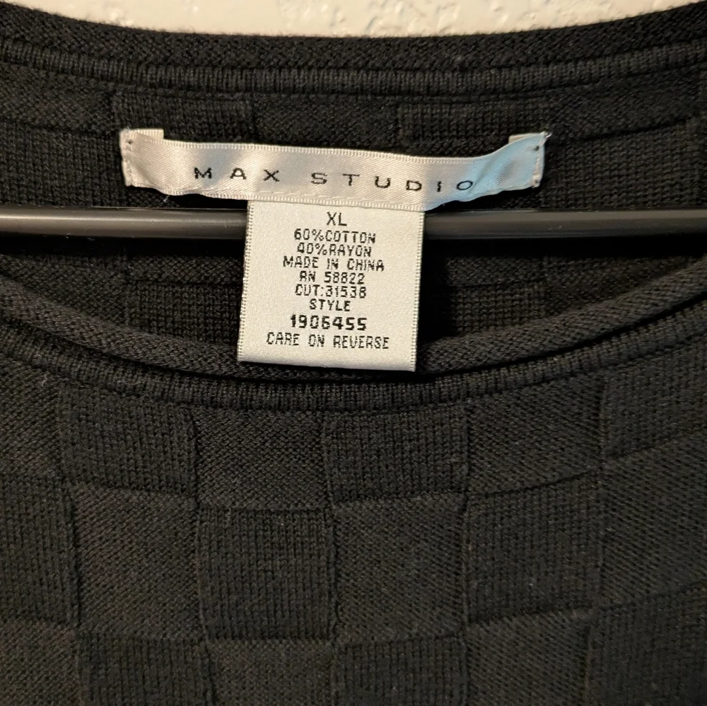 Max Studio Elegant Black Knit Dress - Picture 3 of 3